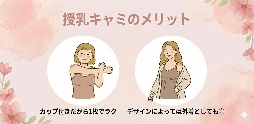 授乳キャミのメリット