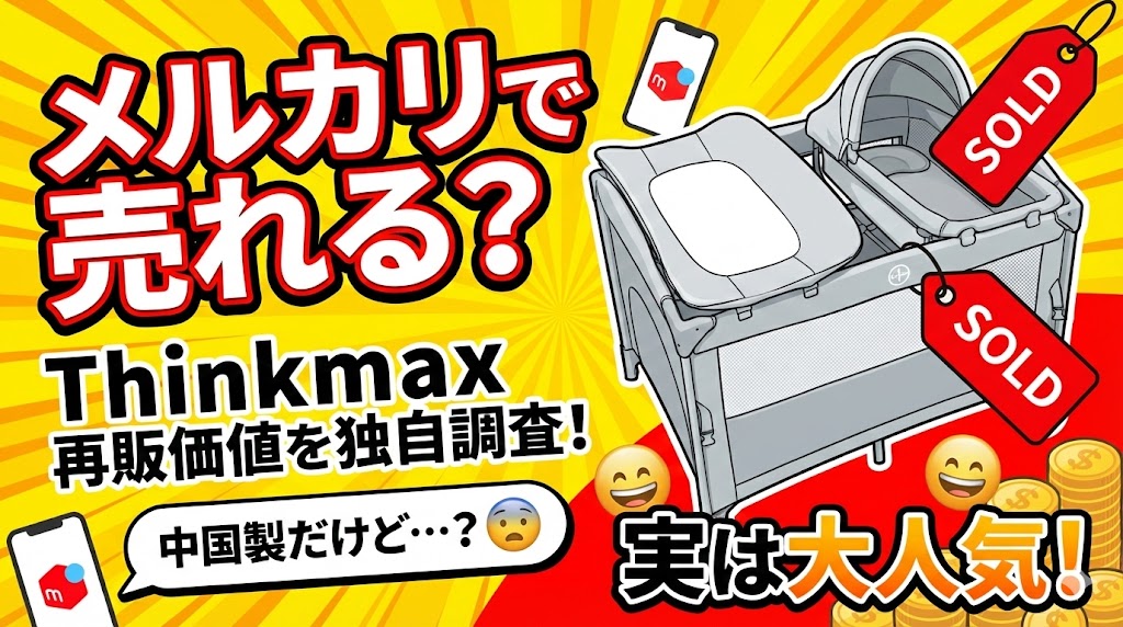 【独自調査】thinkmax ベビーベッドは売れる？メルカリでの「再販価値」を調べてみた