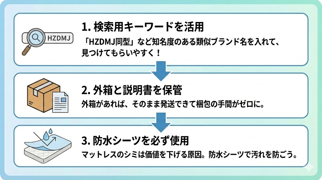 thinkmaxベビーベッドを高く売るための3つのコツ